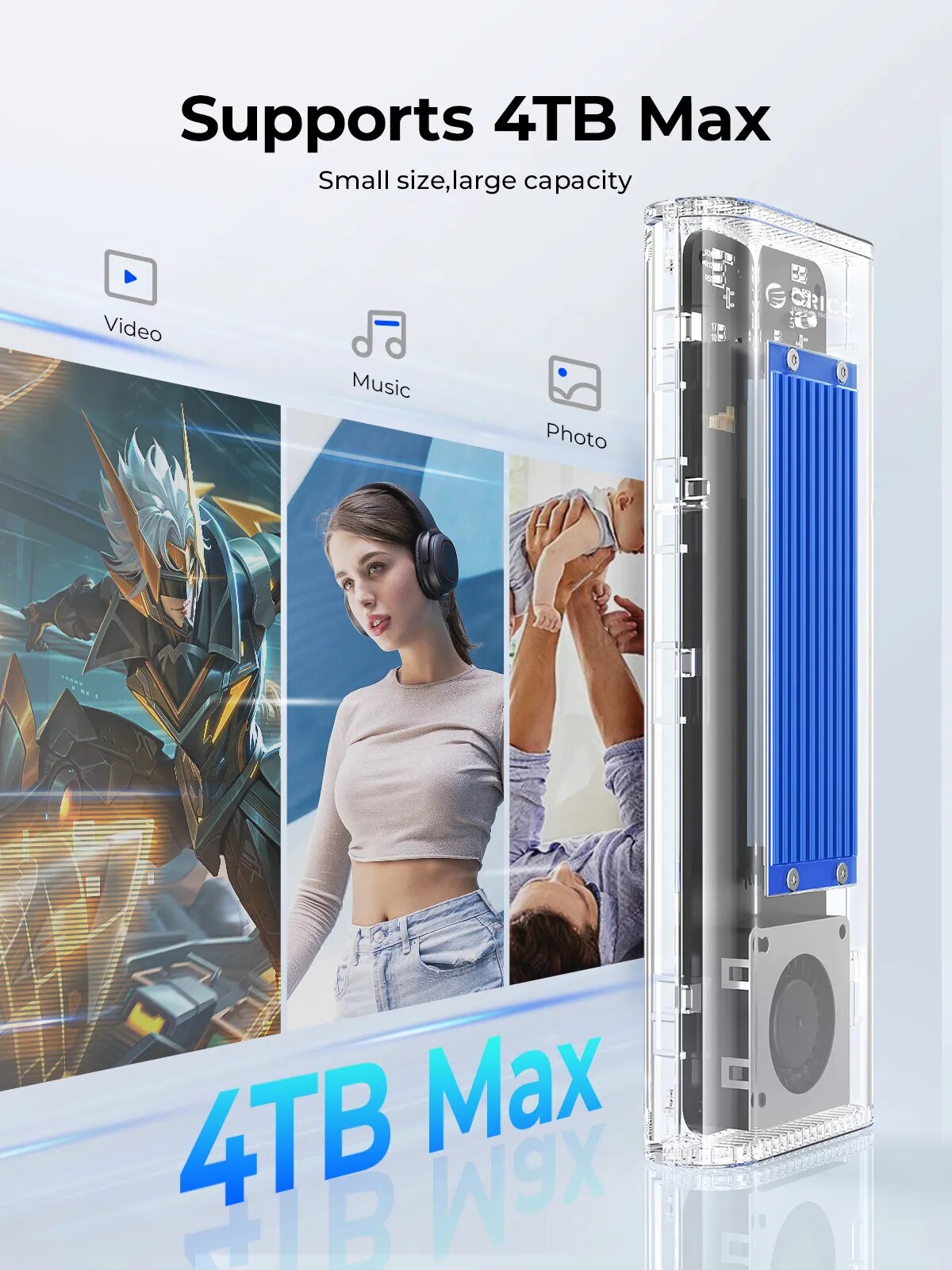 ORICO 40Gbps USB4 M.2 SSD Case - Thunderbolt 4 External Ssd 4Tb review and price