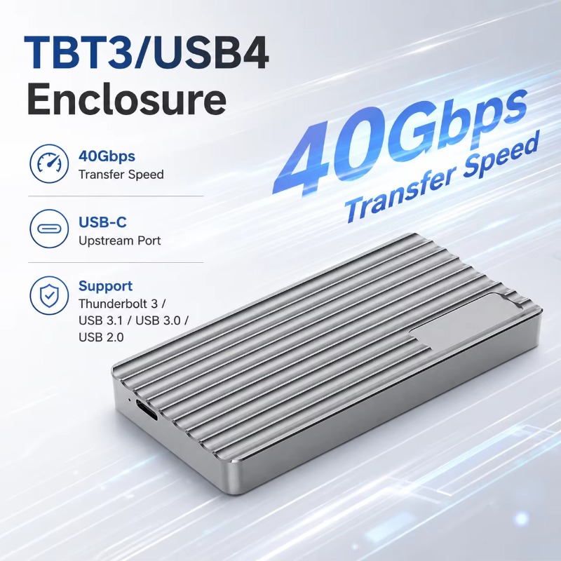 Aluminum M.2 NVMe SSD Enclosur - Usb4 40Gbps External Ssd 8Tb review and price